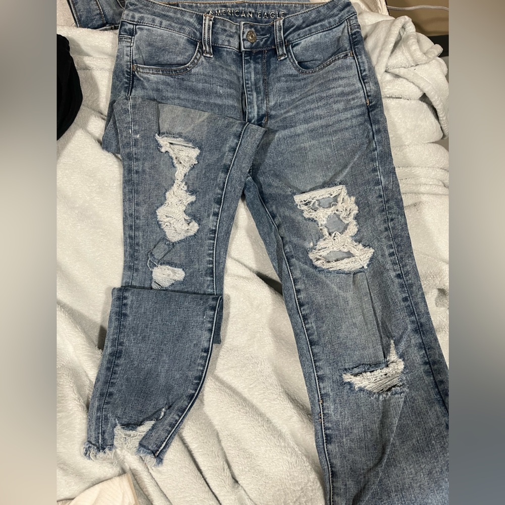 American Eagle Ripped Skinny Jeans